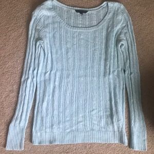 American Eagle Outfitters blue cableknit sweater